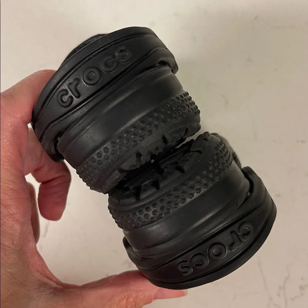 CROCS Kids Black Water Shoes Crocs Little Classic Clog Size 7